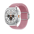 For Samsung Galaxy Watch Ultra 47mm Nylon Loop Magnetic Buckle Watch Band(Pink) - Watch Bands by PMC TechLife | Online Shopping South Africa | PMC TechLife | Buy Now Pay Later Mobicred