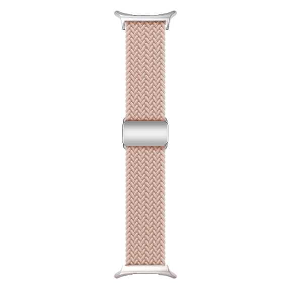 For Samsung Galaxy Watch Ultra 47mm Nylon Loop Magnetic Buckle Watch Band(Pink Sand)