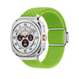 For Samsung Galaxy Watch Ultra 47mm Nylon Loop Magnetic Buckle Watch Band(Yellow Green) - Watch Bands by PMC TechLife | Online Shopping South Africa | PMC TechLife | Buy Now Pay Later Mobicred