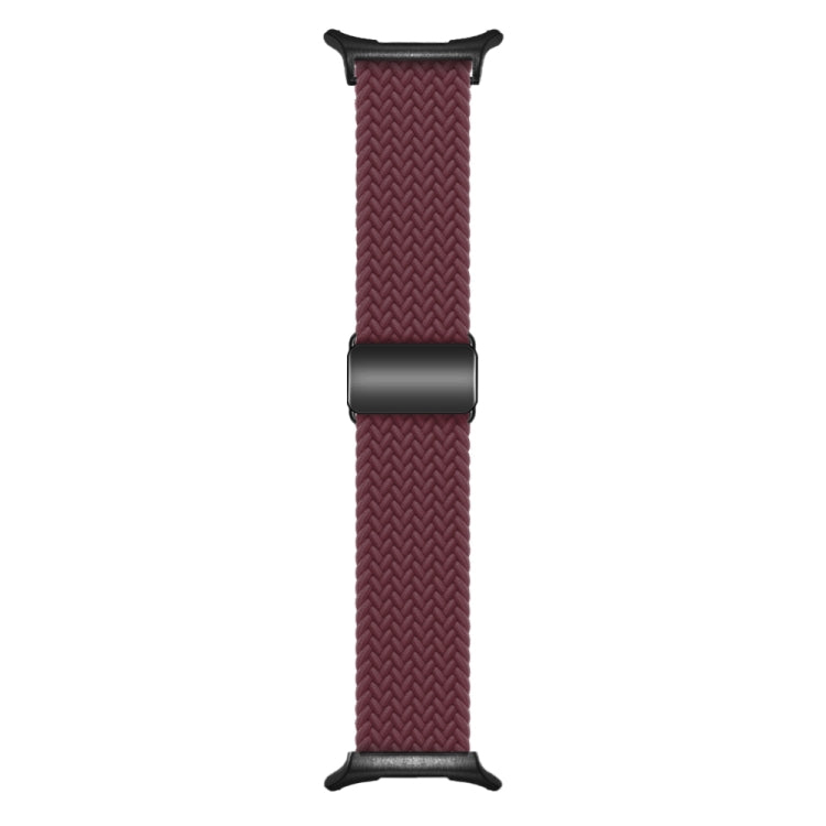 For Samsung Galaxy Watch Ultra 47mm Nylon Loop Magnetic Buckle Watch Band(Wine Red)