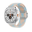 For Samsung Galaxy Watch Ultra 47mm Nylon Loop Magnetic Buckle Watch Band(Blue Diamond Powder) - Watch Bands by PMC TechLife | Online Shopping South Africa | PMC TechLife | Buy Now Pay Later Mobicred