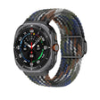 For Samsung Galaxy Watch Ultra 47mm Nylon Loop Magnetic Buckle Watch Band(Denim Rainbow) - Watch Bands by PMC TechLife | Online Shopping South Africa | PMC TechLife | Buy Now Pay Later Mobicred