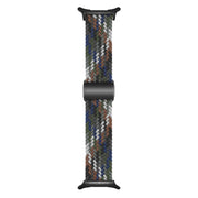 For Samsung Galaxy Watch Ultra 47mm Nylon Loop Magnetic Buckle Watch Band(Denim Rainbow)