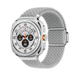 For Samsung Galaxy Watch Ultra 47mm Nylon Loop Magnetic Buckle Watch Band(Light Grey) - Watch Bands by PMC TechLife | Online Shopping South Africa | PMC TechLife | Buy Now Pay Later Mobicred