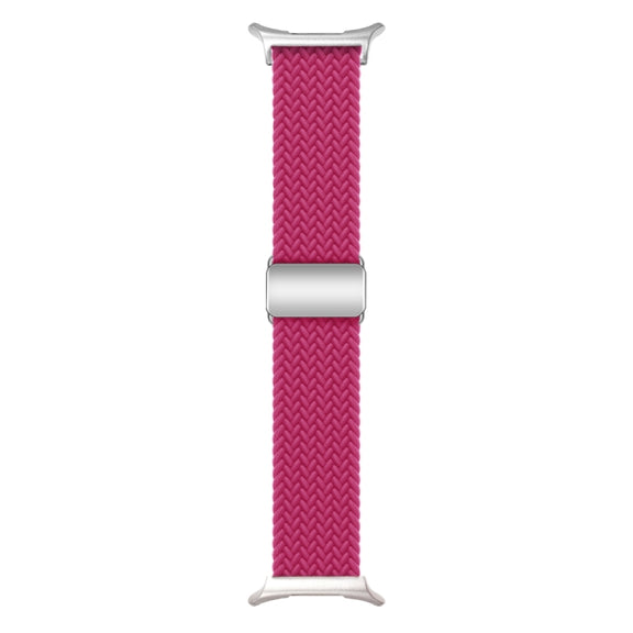 For Samsung Galaxy Watch Ultra 47mm Nylon Loop Magnetic Buckle Watch Band(Raspberry)