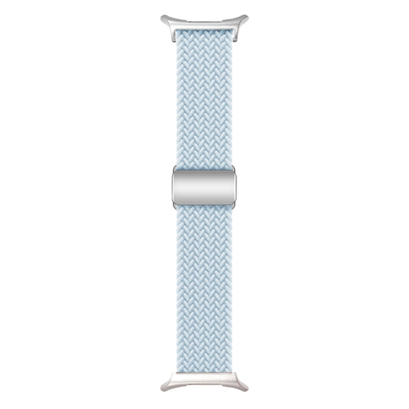 For Samsung Galaxy Watch Ultra 47mm Nylon Loop Magnetic Buckle Watch Band(Fog Blue)