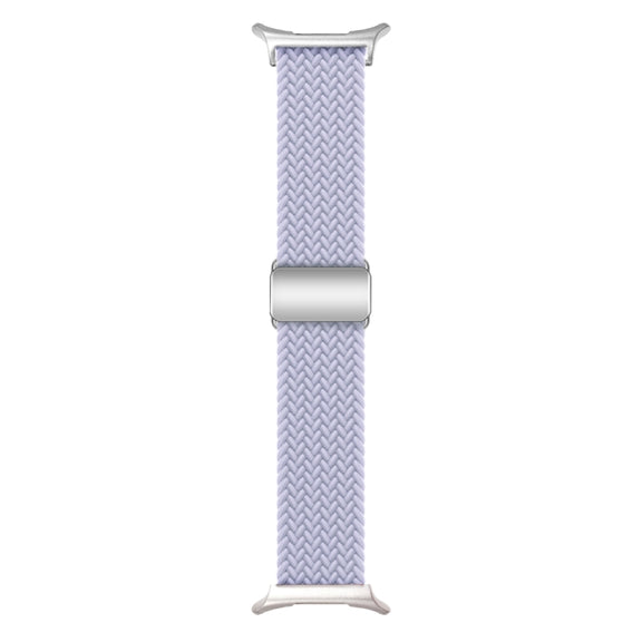 For Samsung Galaxy Watch Ultra 47mm Nylon Loop Magnetic Buckle Watch Band(Fog Purple)