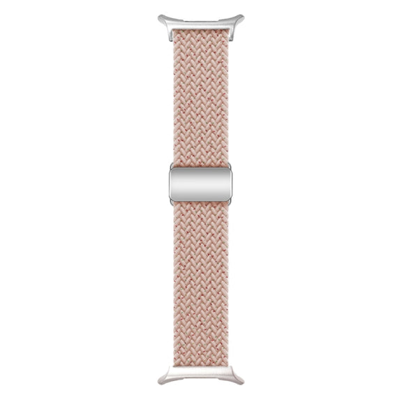 For Samsung Galaxy Watch Ultra 47mm Nylon Loop Magnetic Buckle Watch Band(Starlight Pink)