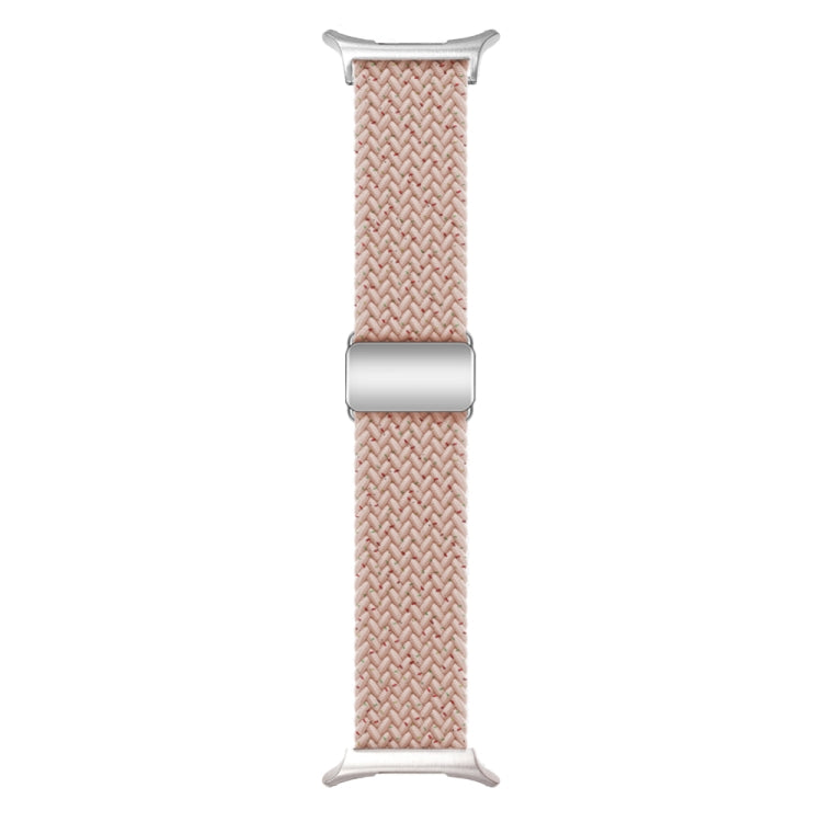 For Samsung Galaxy Watch Ultra 47mm Nylon Loop Magnetic Buckle Watch Band(Starlight Pink)