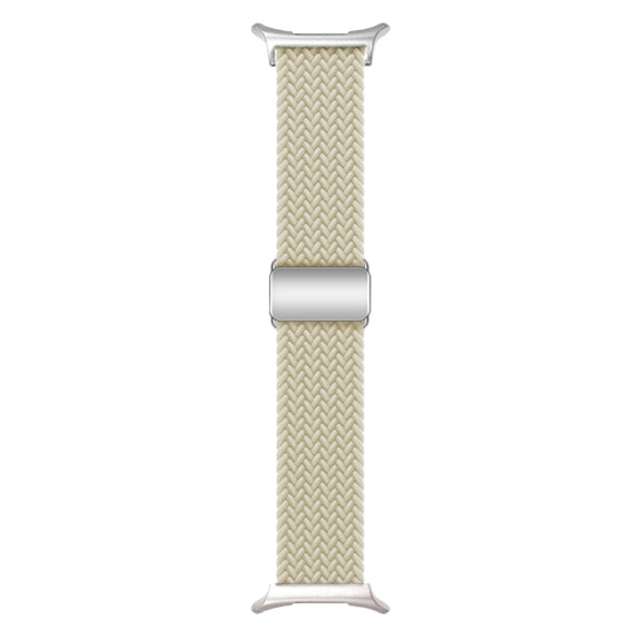 For Samsung Galaxy Watch Ultra 47mm Nylon Loop Magnetic Buckle Watch Band(Starlight Color)