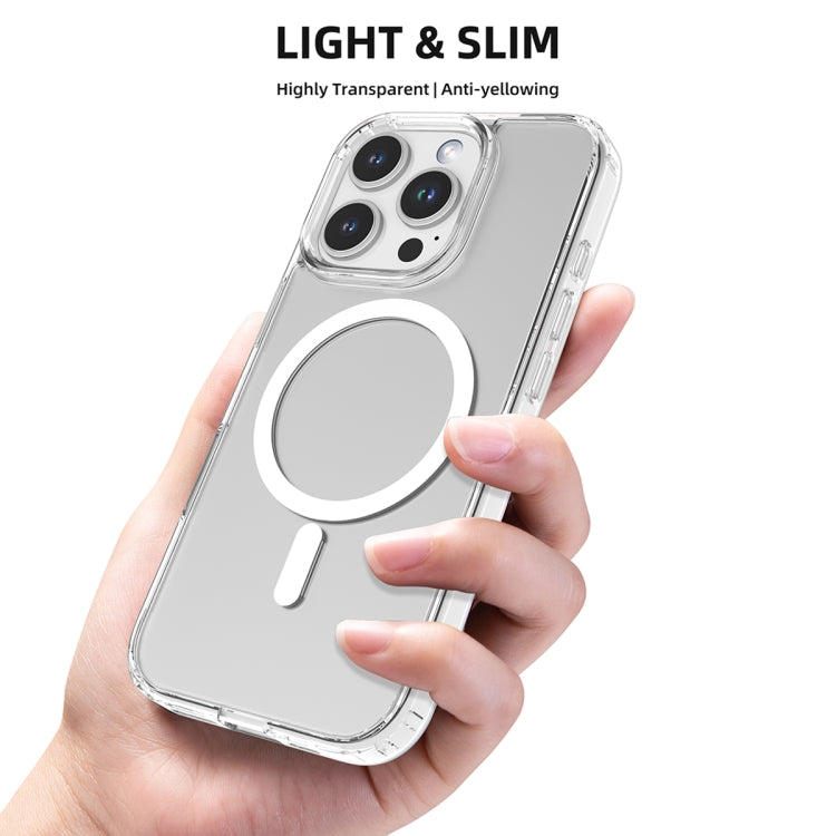 For iPhone 16 Mutural Ice Series MagSafe Magnetic TPU Phone Case(Transparent)