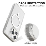 For iPhone 16 Pro Max Mutural Ice Series MagSafe Magnetic TPU Phone Case(Transparent)