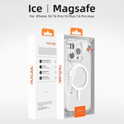 For iPhone 16 Mutural Ice Series MagSafe Magnetic TPU Phone Case(Transparent)