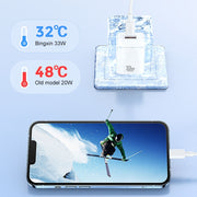 REMAX RP-U26 33W USB+USB-C / Type-C GaN Fast Charging Charger, Specification:UK Plug(White)