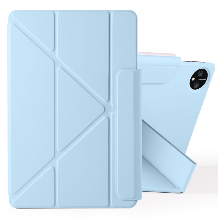 For Honor MagicPad 2 12.3 Fixed Buckle Magnetic Deformation Leather Tablet Case(Ice Blue) - Honor by PMC TechLife | Online Shopping South Africa | PMC TechLife | Buy Now Pay Later Mobicred