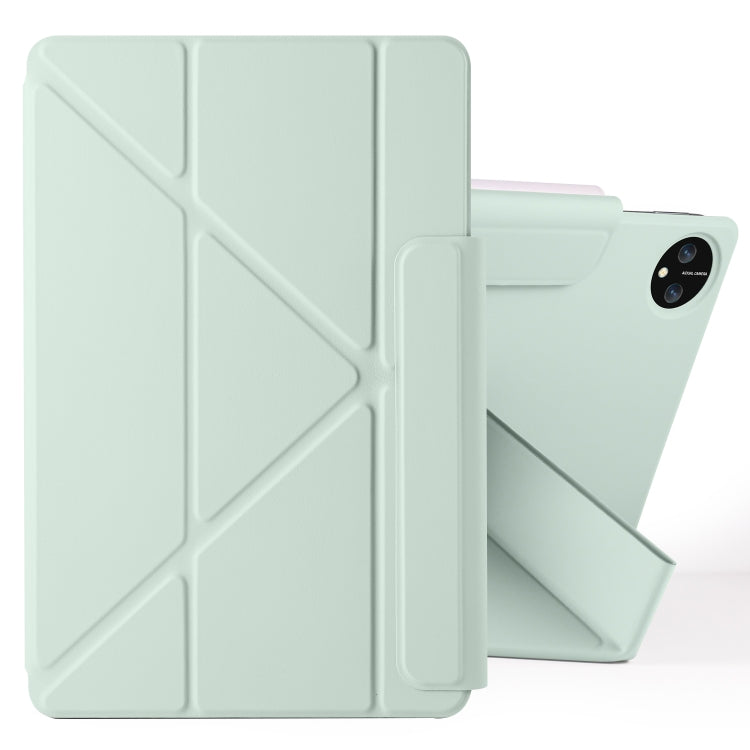 For Honor MagicPad 2 12.3 Fixed Buckle Magnetic Deformation Leather Tablet Case(Baby Green) - Honor by PMC TechLife | Online Shopping South Africa | PMC TechLife | Buy Now Pay Later Mobicred