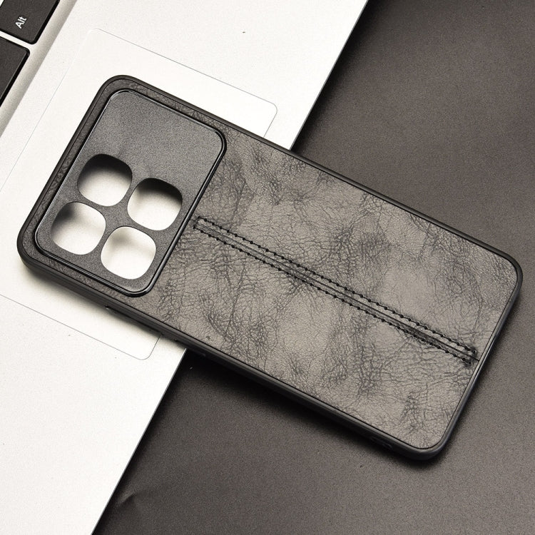 For Redmi K70 Ultra Cow Pattern Sewing Back Cover Phone Case(Black) - free shipping - PMC Jewellery - Order now!