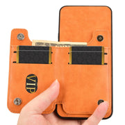 For Redmi K70 Ultra Cow Pattern Sewing Card Bag Phone Case(Orange)