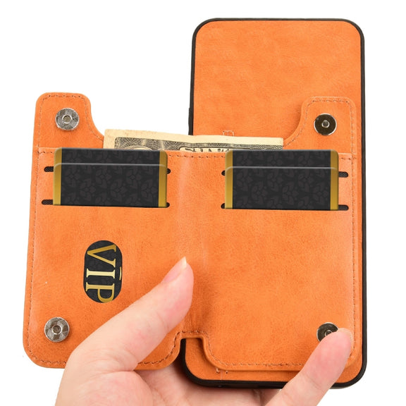 For Redmi K70 Ultra Cow Pattern Sewing Card Bag Phone Case(Orange)