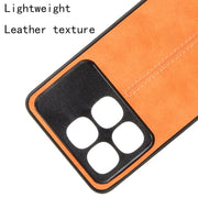 For Redmi K70 Ultra Cow Pattern Sewing Card Bag Phone Case(Orange)