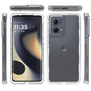 For Motorola Edge 5G 2024 Clear TPU Hybrid PC Shockproof Phone Case(Transparent)