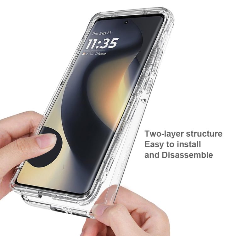 For Motorola Edge 5G 2024 Clear TPU Hybrid PC Shockproof Phone Case(Transparent) - free shipping - PMC Jewellery - Order now!