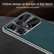 For Redmi K70 Ultra Silver Edge Cross Texture PU Leather Phone Case(Black)