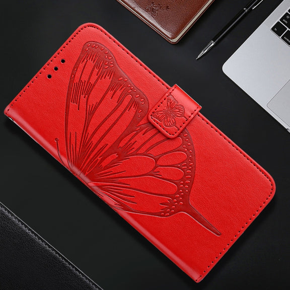 For Redmi K70 Ultra 5G Global Embossed Butterfly Leather Phone Case(Red)