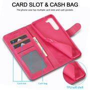 For Samsung Galaxy S25+ 5G LC.IMEEKE Calf Texture Leather Phone Case(Red)