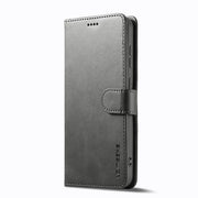 For Samsung Galaxy S25+ 5G LC.IMEEKE Calf Texture Leather Phone Case(Grey)