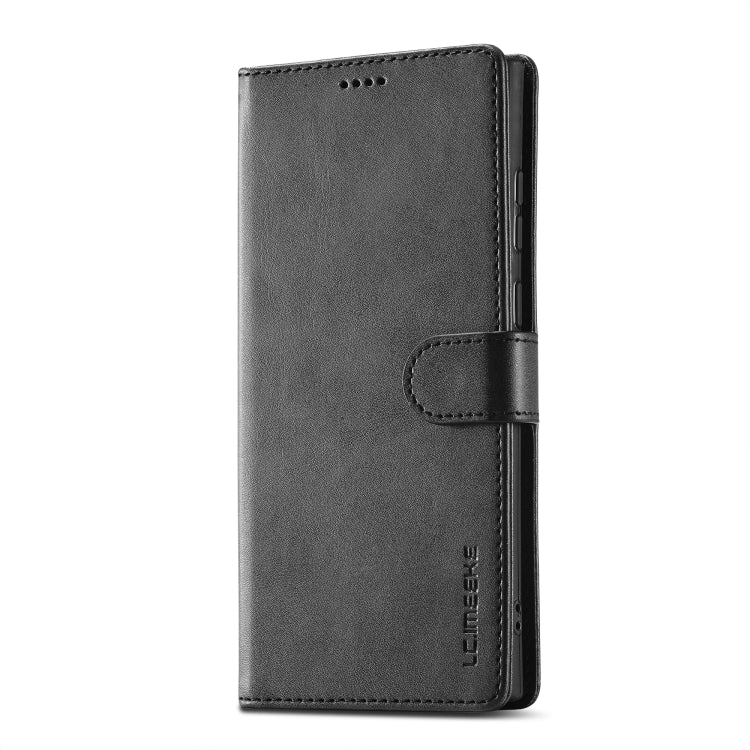 For Samsung Galaxy S25 Ultra 5G LC.IMEEKE Calf Texture Leather Phone Case(Black) - free shipping - PMC Jewellery - Order now!