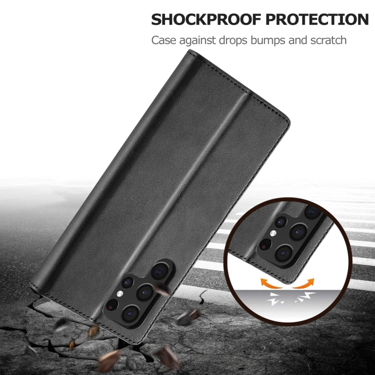 For Samsung Galaxy S25 Ultra 5G LC.IMEEKE Calf Texture Leather Phone Case(Black) - free shipping - PMC Jewellery - Order now!