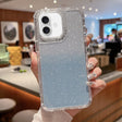 For iPhone 16 Plus TPU + PC + Glitter Paper Full Coverage Phone Case(Blue) - iPhone 16 Plus Cases by PMC TechLife | Online Shopping South Africa | PMC TechLife | Buy Now Pay Later Mobicred