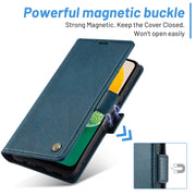 For Samsung Galaxy S24 FE 5G LC.IMEEKE Skin-friendly Card Slots Leather Phone Case(Blue)
