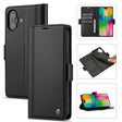 For iPhone 16 LC.IMEEKE Skin-friendly Card Slots Leather Phone Case(Black) - iPhone 16 Cases by LC.IMEEKE | Online Shopping South Africa | PMC TechLife | Buy Now Pay Later Mobicred
