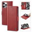 For iPhone 16 Pro Max LC.IMEEKE Skin-friendly Card Slots Leather Phone Case(Red) - iPhone 16 Pro Max Cases by LC.IMEEKE | Online Shopping South Africa | PMC TechLife | Buy Now Pay Later Mobicred