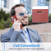 For iPhone 16 Pro Max LC.IMEEKE Skin-friendly Card Slots Leather Phone Case(Red)