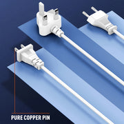 LDNIO A4610C PD65W Dual USB-C / Type-C + Dual USB Fast Charger, Cable Length: 1.5m, Plug Type:EU Plug��(White)