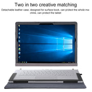 For Microsoft Surface Book 3 / 2 / 1 13.5 inch PU Leather Laptop Protective Case with Screen Stand(Black)
