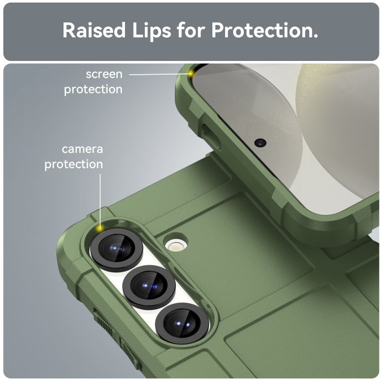 For Samsung Galaxy S25 5G Full Coverage Shockproof TPU Phone Case(Green) - Galaxy S25 5G Cases by PMC Jewellery | Online Shopping South Africa | PMC Jewellery | Buy Now Pay Later Mobicred