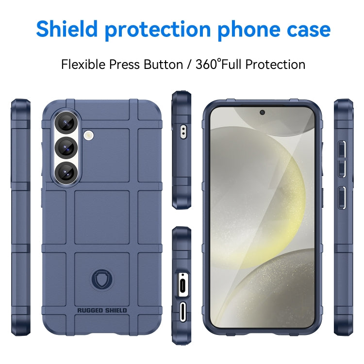 For Samsung Galaxy S25+ 5G Full Coverage Shockproof TPU Phone Case(Blue)