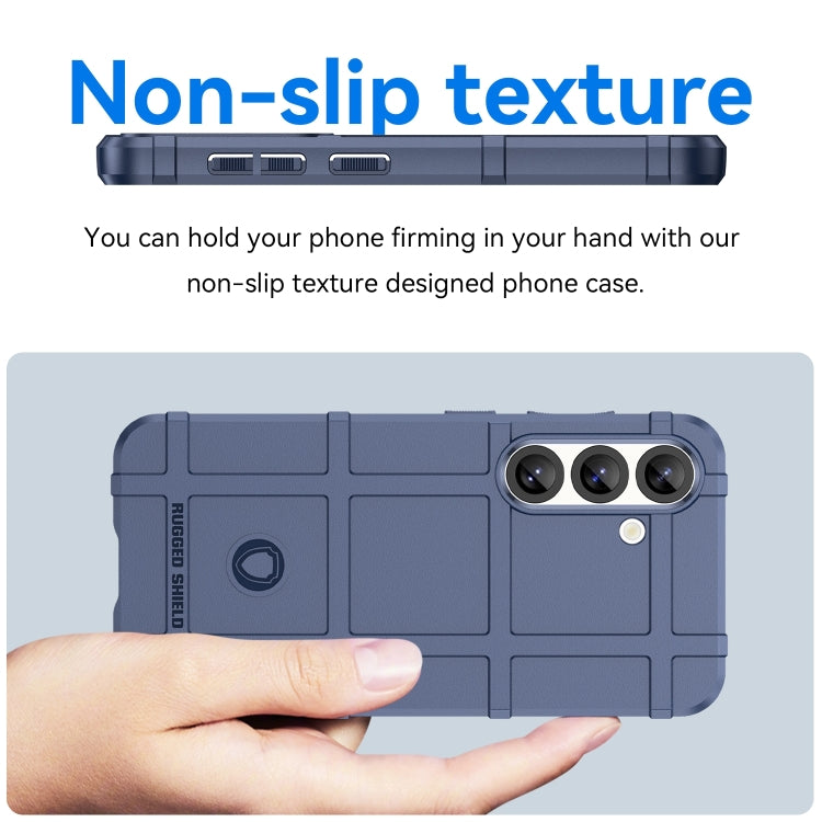 For Samsung Galaxy S25+ 5G Full Coverage Shockproof TPU Phone Case(Blue)