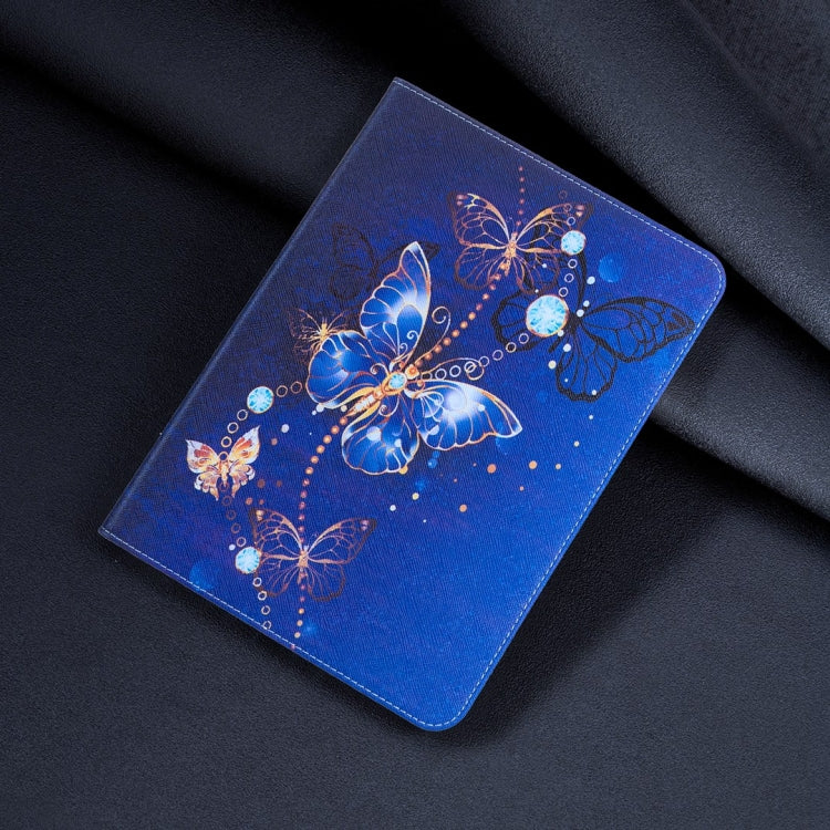 For Lenovo Tab M11 / Xiaoxin Pad 11 2024 Colored Drawing Leather Tablet Case(Purple Butterfly) - Lenovo by PMC Jewellery | Online Shopping South Africa | PMC Jewellery | Buy Now Pay Later Mobicred