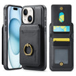 For iPhone 15 Plus DG.MING K1 MagSafe Detachable Wallet RFID Back Cover Phone Case(Black) - iPhone 15 Plus Cases by DG.MING | Online Shopping South Africa | PMC TechLife | Buy Now Pay Later Mobicred