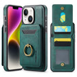 For iPhone 14 Plus MAGKING K1 MagSafe Detachable Wallet RFID Back Cover Phone Case(Green) - free shipping - PMC TechLife - Order now!