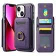 For iPhone 13 DG.MING K1 MagSafe Detachable Wallet RFID Back Cover Phone Case(Purple) - free shipping - PMC TechLife - Order now!
