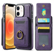 For iPhone 12 DG.MING K1 MagSafe Detachable Wallet RFID Back Cover Phone Case(Purple) - free shipping - PMC TechLife - Order now!