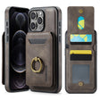 For iPhone 12 Pro Max DG.MING K1 MagSafe Detachable Wallet RFID Back Cover Phone Case(Coffee) - iPhone 12 Pro Max Cases by DG.MING | Online Shopping South Africa | PMC TechLife | Buy Now Pay Later Mobicred