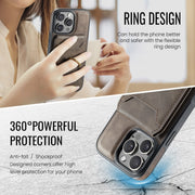 For iPhone 16 Pro Max DG.MING K1 MagSafe Detachable Wallet RFID Back Cover Phone Case(Coffee)