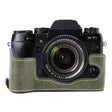 For FUJIFILM X-T1 Buffalo Texture PU Leather Camera Half Case Base(Green) - Half Case by PMC TechLife | Online Shopping South Africa | PMC TechLife | Buy Now Pay Later Mobicred